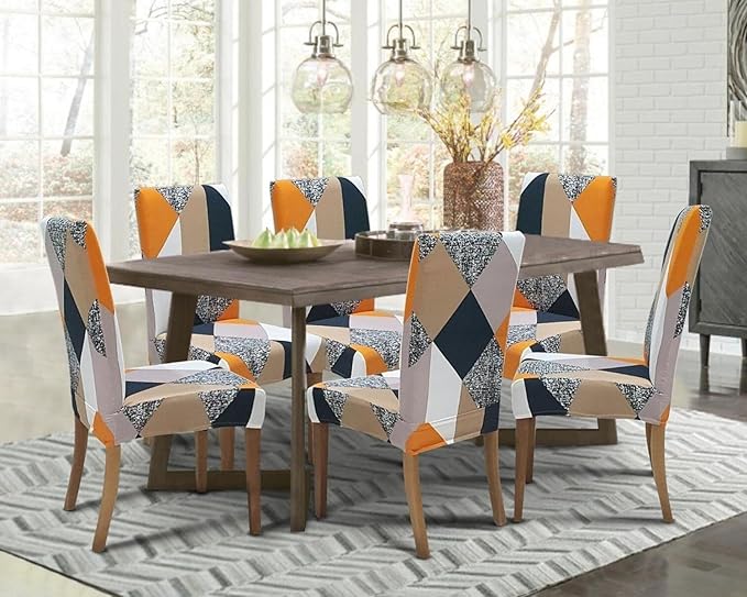 Orange Prism Chair Cover