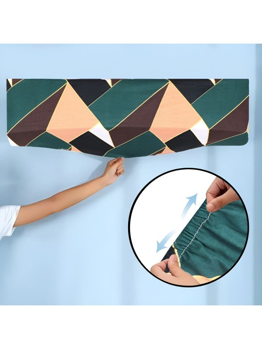 Blue Flowers - Dustproof & Machine Washable AC Cover