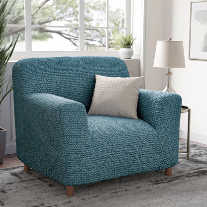 Bouncy Teal Sofa Cover - Dustproof Water-Proof Streachable