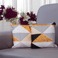 Dustproof, Waterproof & Machine-Washable Cushion Covers - Brown Prism