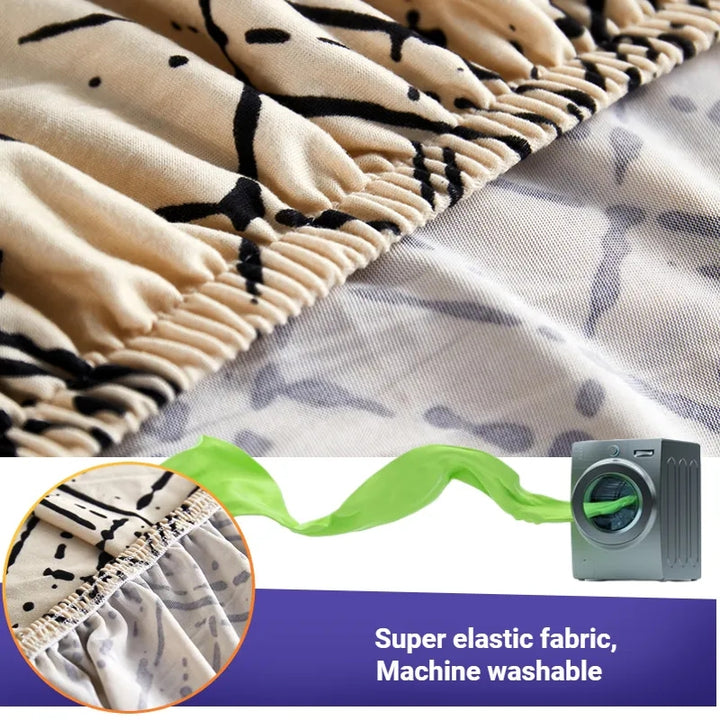 Ocean Grid - Luxury Quality Strechable & Dust-proof Sofa Cover