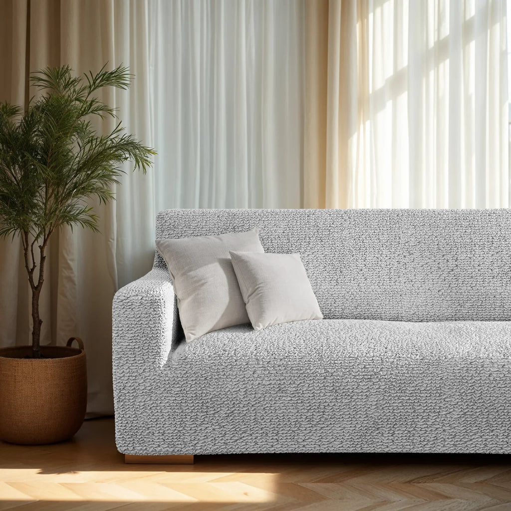 Bouncy Grey Sofa Cover - Dustproof Water-Proof Streachable - Microfibra Collection
