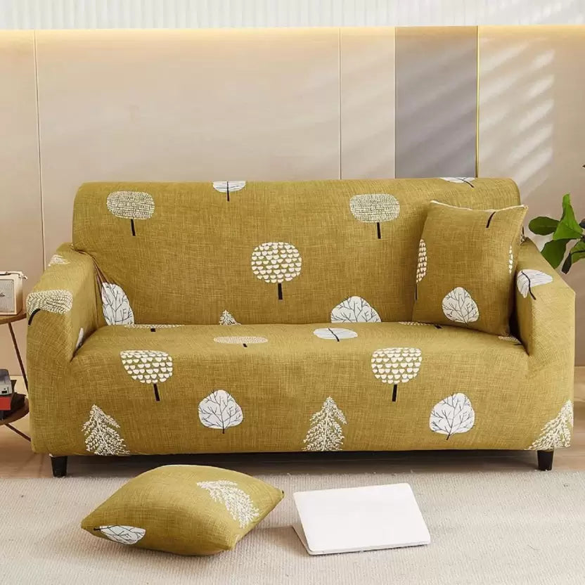 Musturd Leaf - Luxury Quality Strechable & Dust-proof Sofa Cover