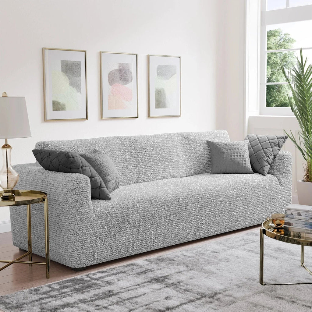 Bouncy Grey Sofa Cover - Dustproof Water-Proof Streachable - Microfibra Collection