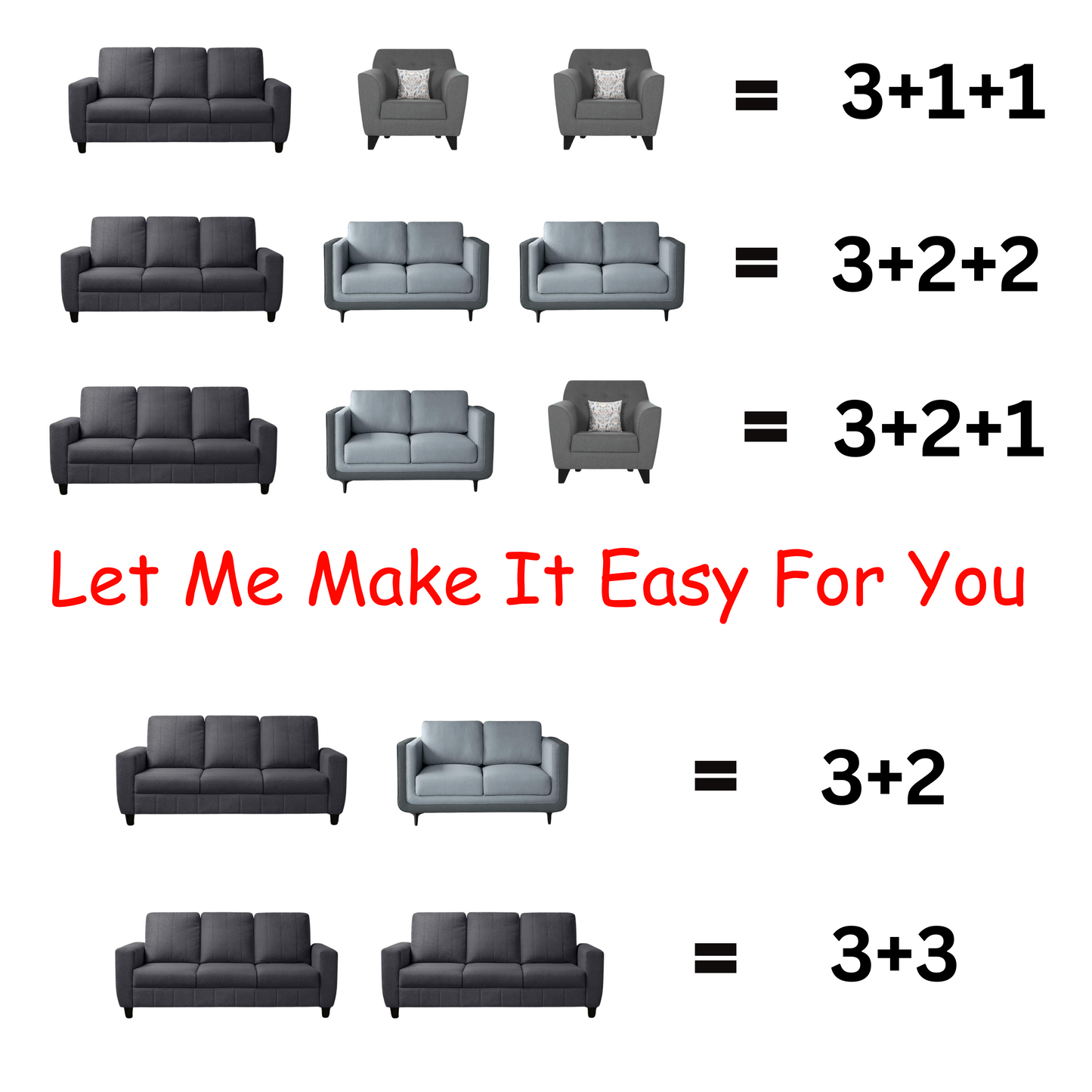 Black Brocade - Exclusive Stretchable Sofa Cover