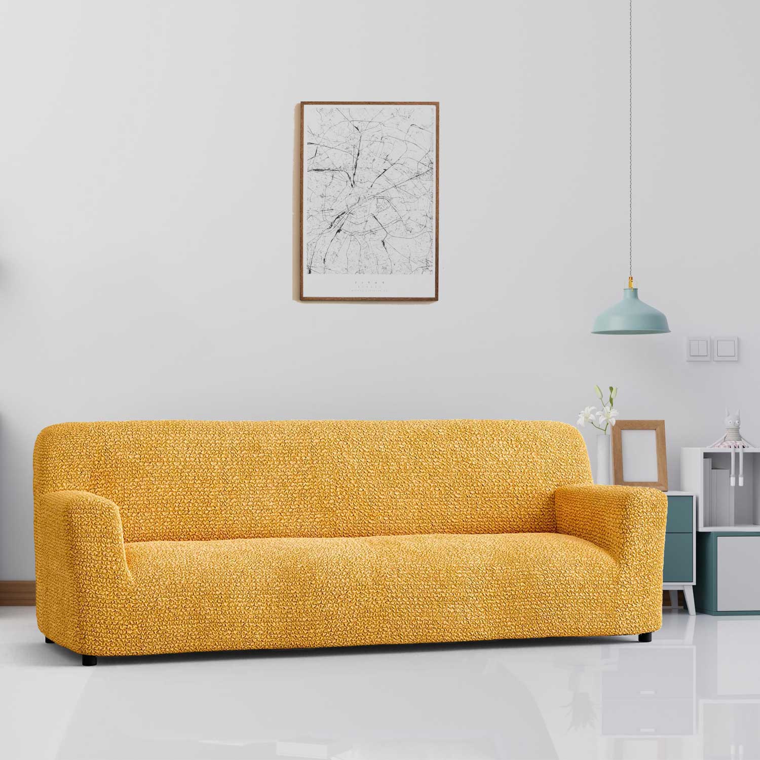 Bouncy Cappuccino Sofa Cover - Dustproof Water-Proof Streachable - Microfibra Collection (Copy)