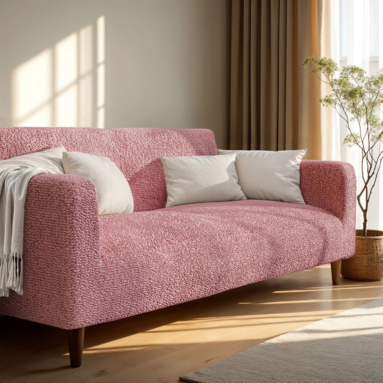 Bouncy Pink Cover - Dustproof Water-Proof Streachable - Microfibra Collection