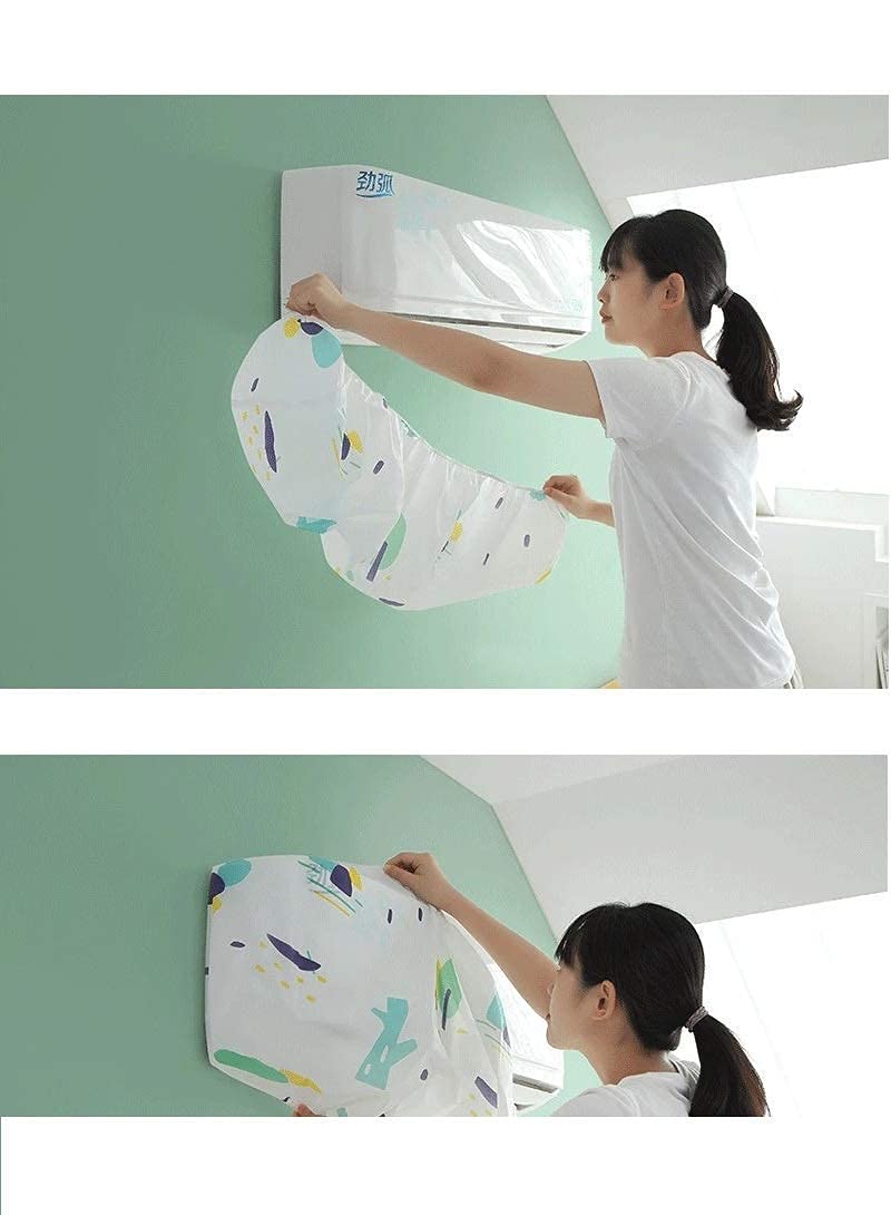 White Flowers - Dustproof & Machine Washable AC Cover