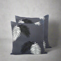 Dustproof, Waterproof & Machine-Washable Cushion Covers - Charcoal Fern
