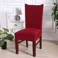 Maroon Solid Chair Cover