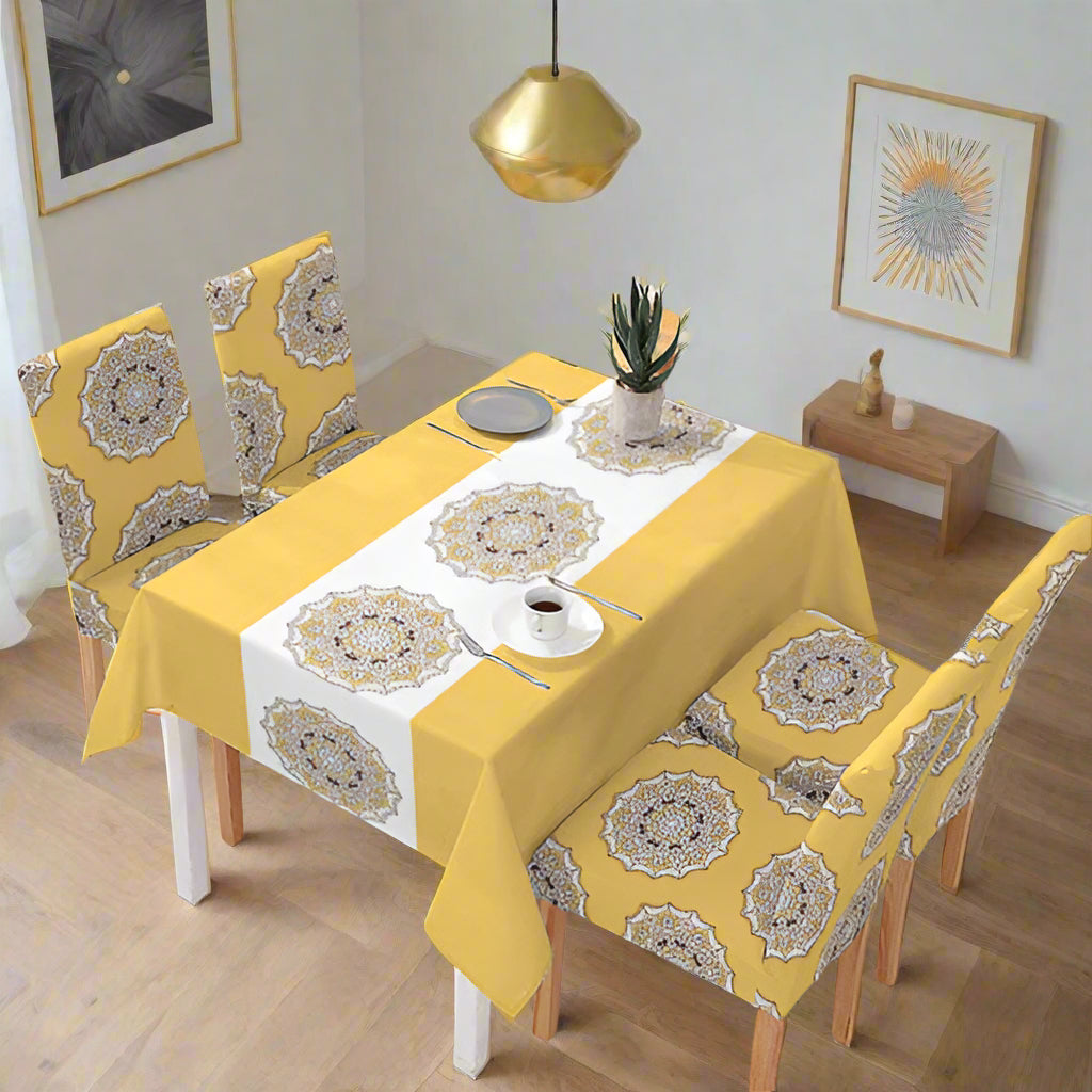 Mustard Rangoli – Dustproof, Stain-Free, Water Resistant & Washable