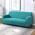 Premium Quality Machine Washable & Dust Proof Sofa Cover - Dark Cyan  | Universal Fit Streachable Fabric