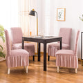 Bubble Peach Dining Chair Cover - Micro Fibre Collection