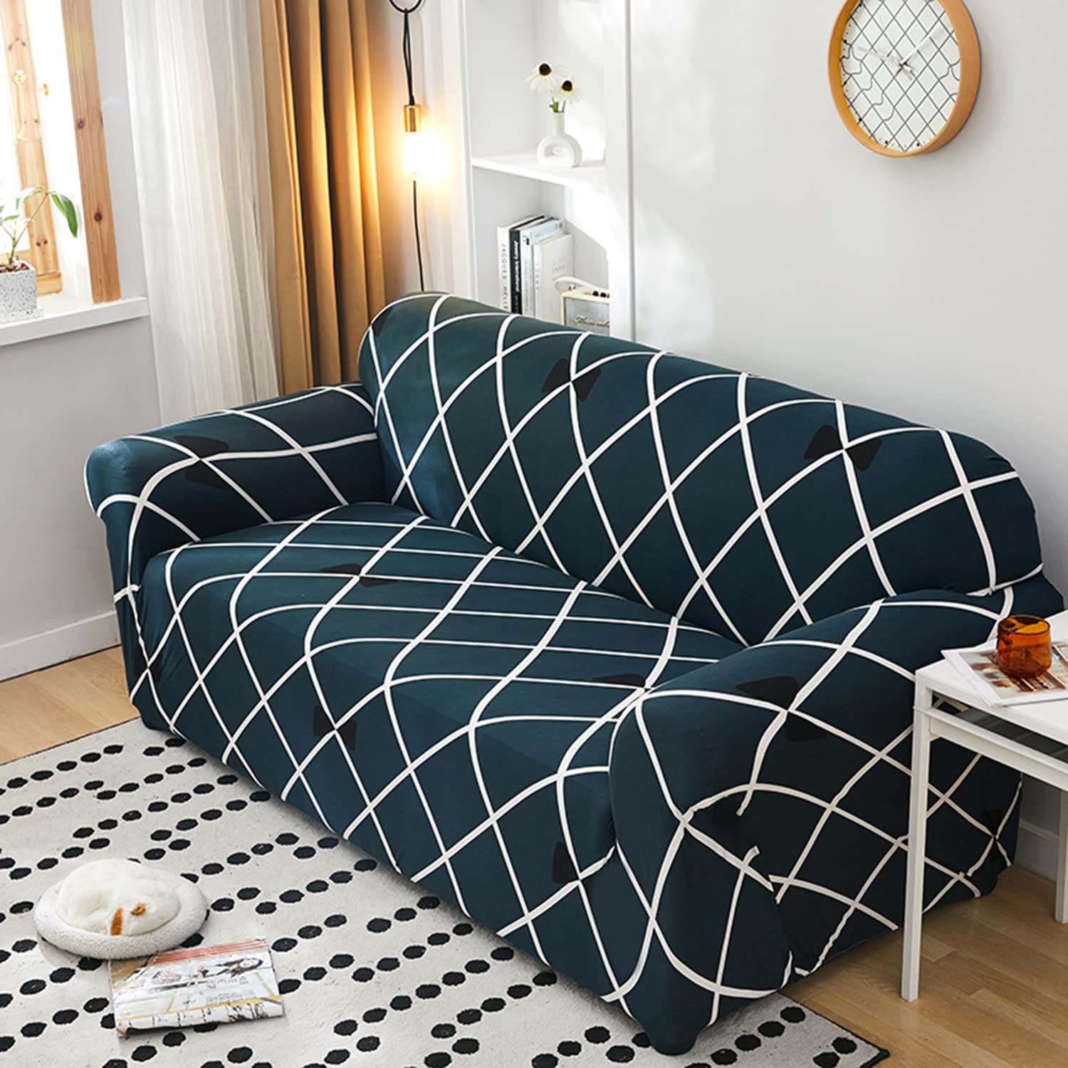 Cross Blue - Exclusive Stretchable Sofa Cover