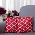 Dustproof, Waterproof & Machine-Washable Cushion Covers - Red Diamond