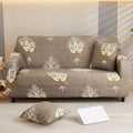 Beige Brocade -  Exclusive Stretchable Sofa Cover