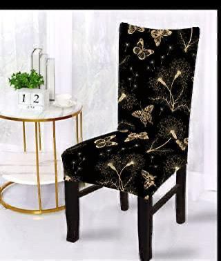 Golden Butterfly Chair Covers - Stretchable, Dustproof, Water Resistant & Machine Washable