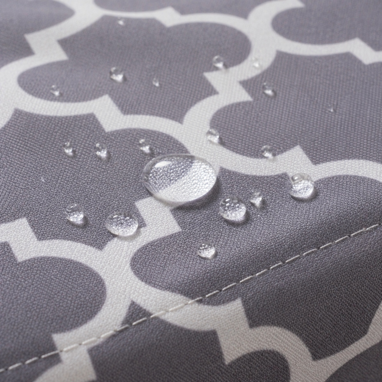 Grey Diamond Round Table & Chair Cover – Stretchable, Dustproof & Machine Washable