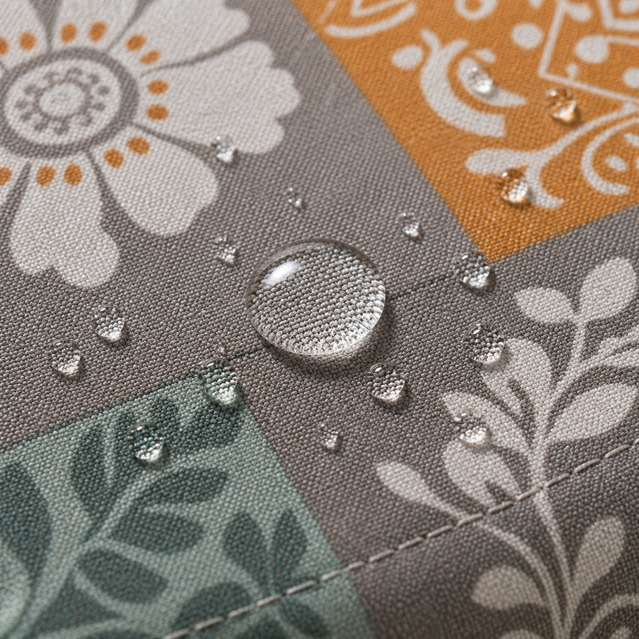 Square Art Round Table & Chair Cover – Stretchable, Dustproof & Machine Washable