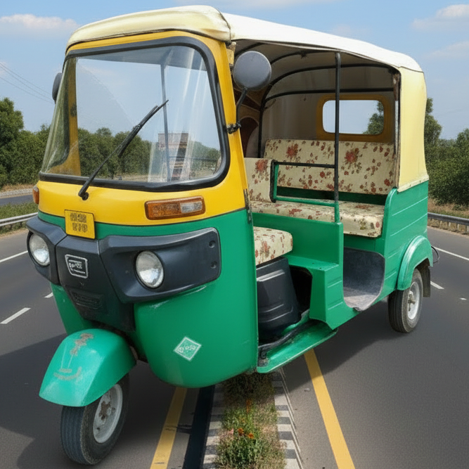 Cream Dream Auto Rickshaw Seat Cover - Stretchable, Dust-Proof, Machine Washable & High Quality