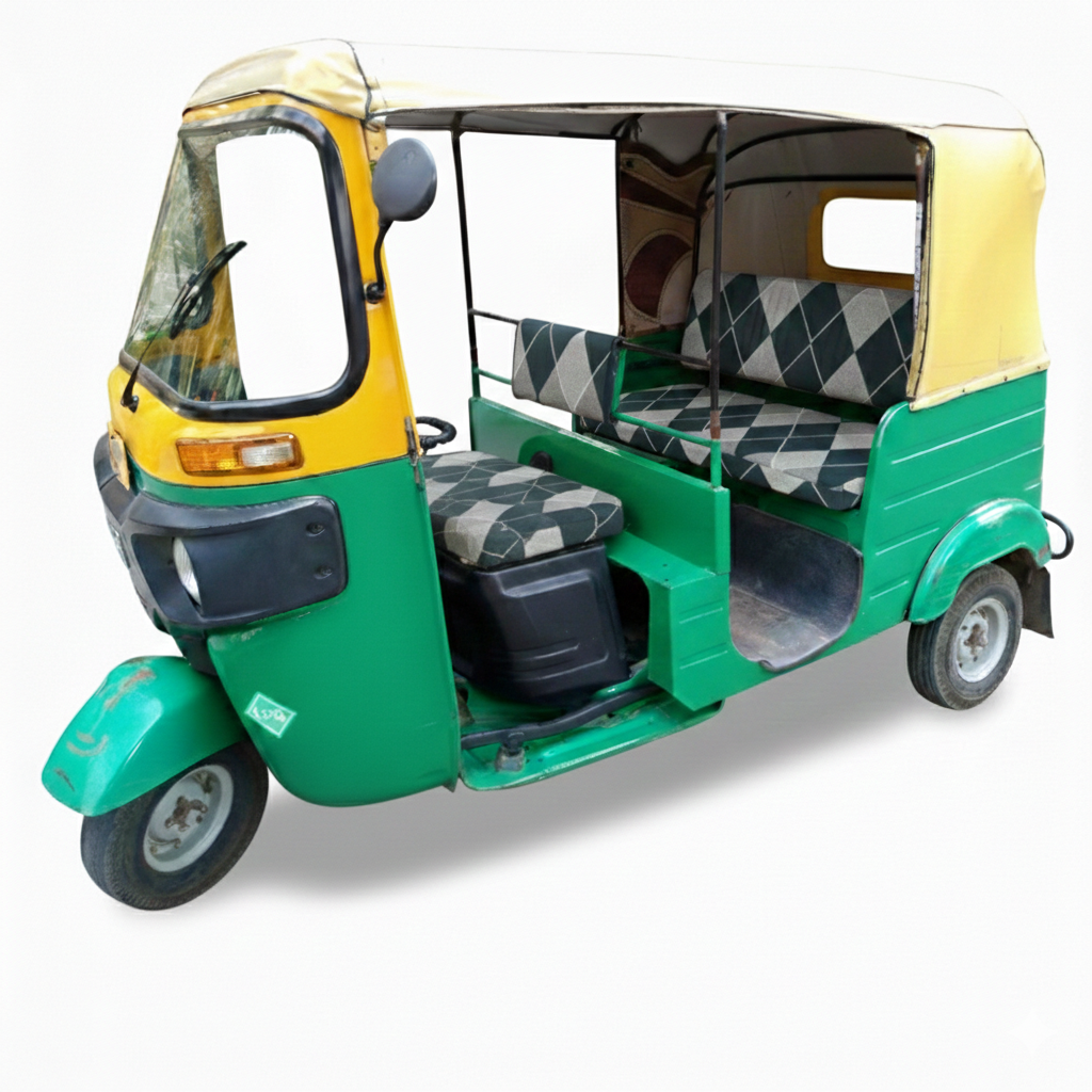 Checkkerplaid Auto Rickshaw Seat Cover - Stretchable, Dust-Proof, Machine Washable & High Quality