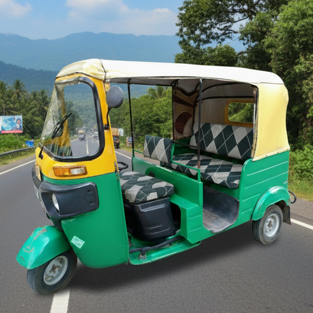 Checkkerplaid Auto Rickshaw Seat Cover - Stretchable, Dust-Proof, Machine Washable & High Quality