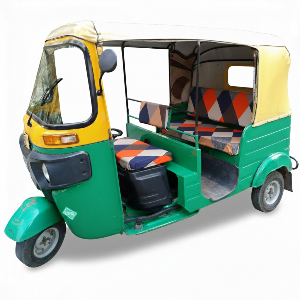 Prism Orange Auto Rickshaw Seat Cover - Stretchable, Dust-Proof, Machine Washable & High Quality