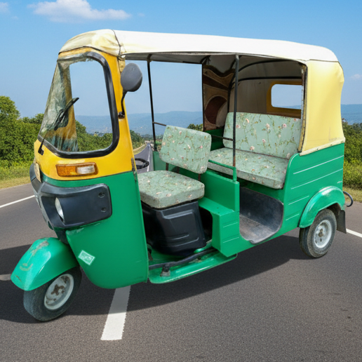 Pastol Green Auto Rickshaw Seat Cover - Stretchable, Dust-Proof, Machine Washable & High Quality