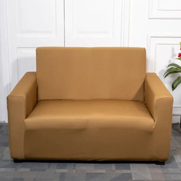 Premium Quality Machine Washable & Dust Proof Sofa Cover - Khaki | Universal Fit Streachable Fabric
