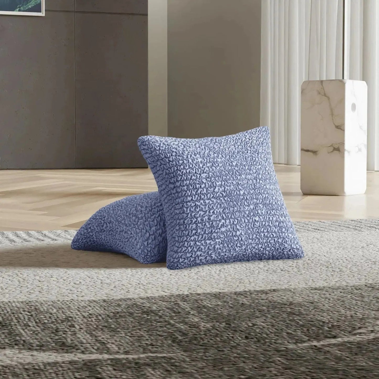 Blueberry Solid - Pillow Slipcovers, Microfibre Collection