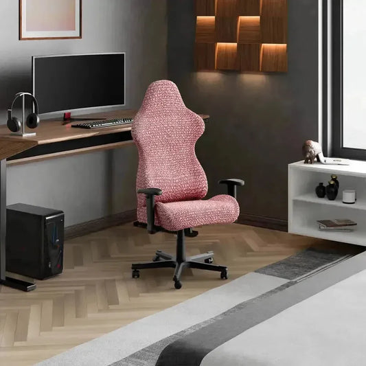 Bubble Coral Pink Chair Cover - Fit For All Size Office Chair Slipcover, Microfibra Collection