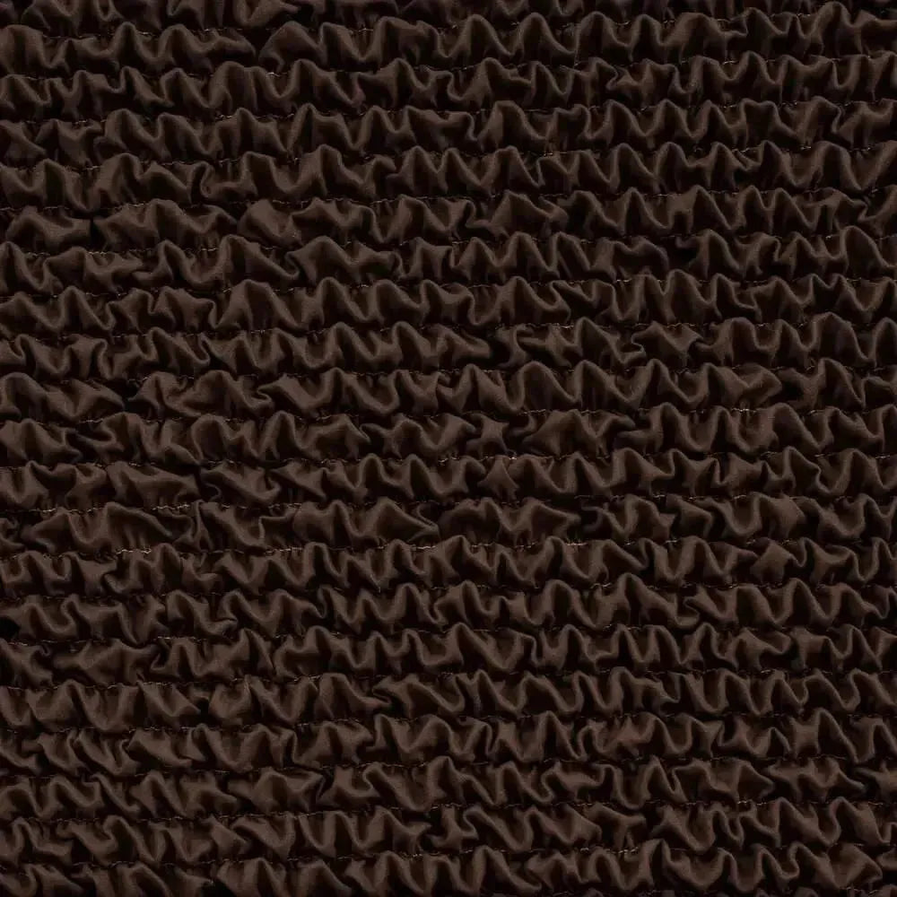 Dark Brown Solid - Corner Sofa Slipcover, Microfibra Collection