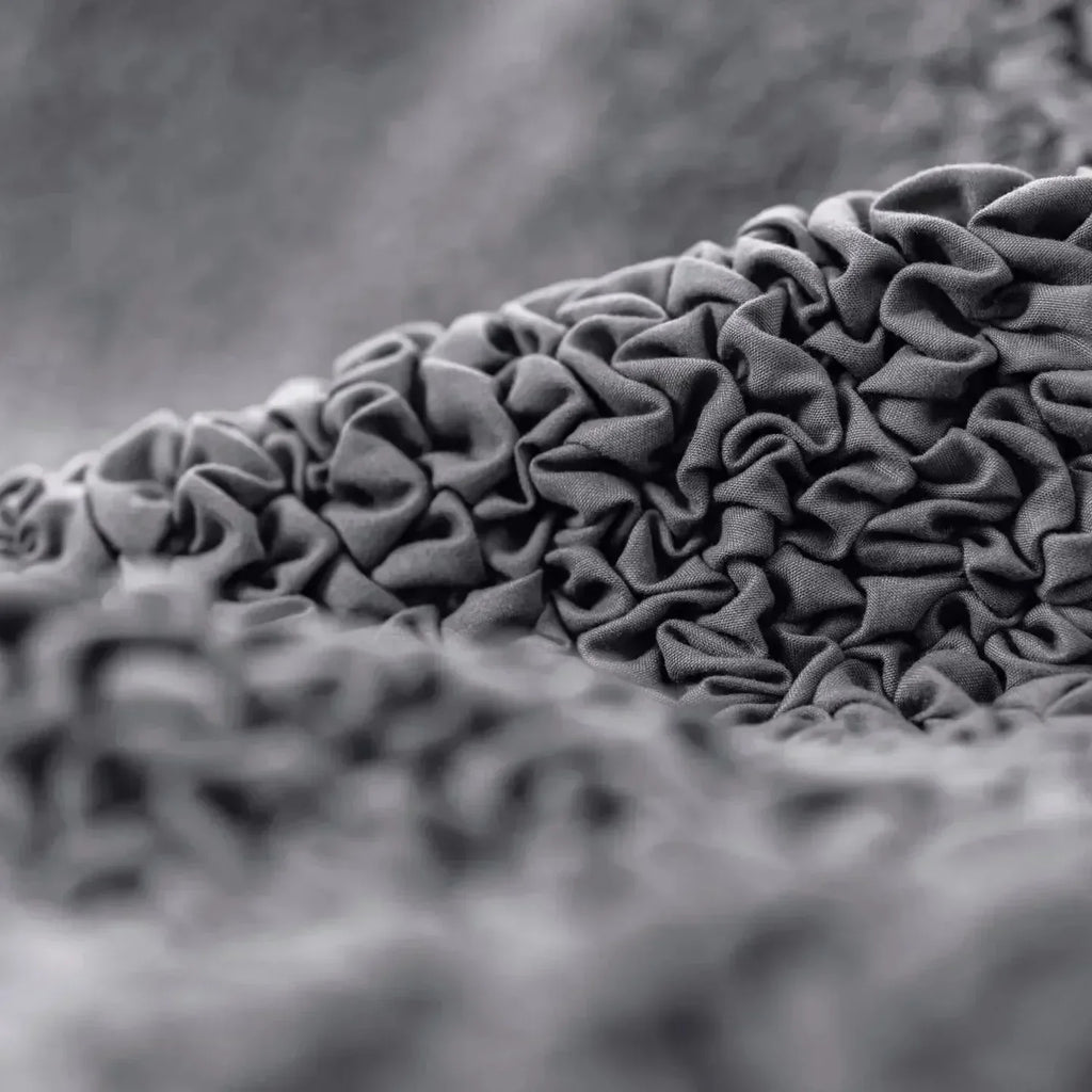 Bubble Grey Chair Cover - Fit For All Size Office Chair Slipcover, Microfibra Collection