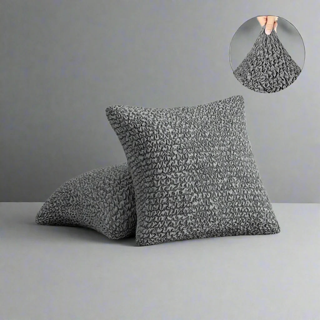 Grey Solid - Pillow Slipcovers, Microfibre Collection