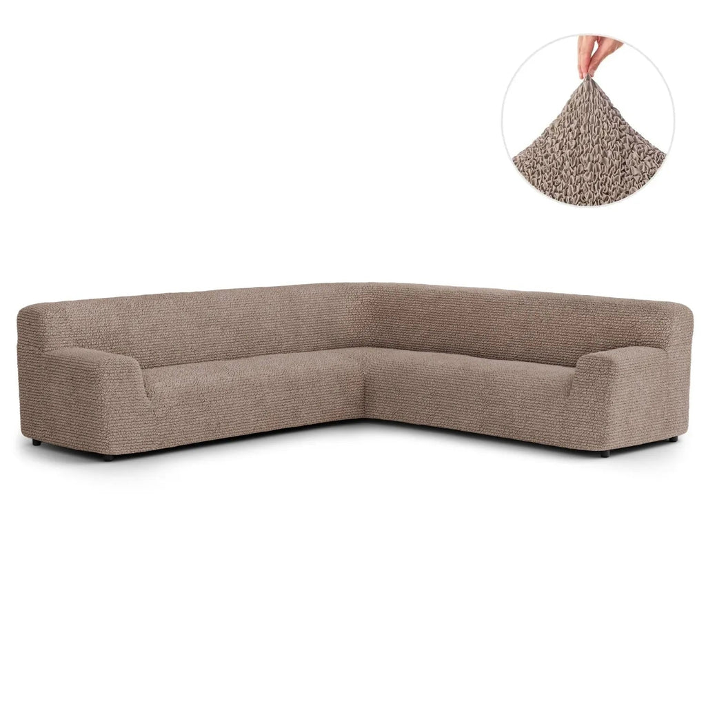 Marsala Solid - Corner Sofa Slipcover, Microfibra Collection