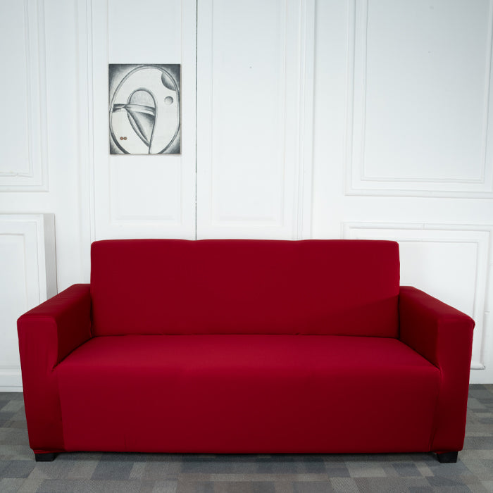 Maroon Solid - Exclusive Stretchable Sofa Cover