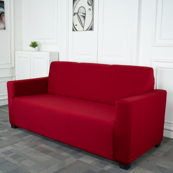 Maroon Solid - Exclusive Stretchable Sofa Cover