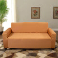 Premium Quality Machine Washable & Dust Proof Sofa Cover - Peach  | Universal Fit Streachable Fabric