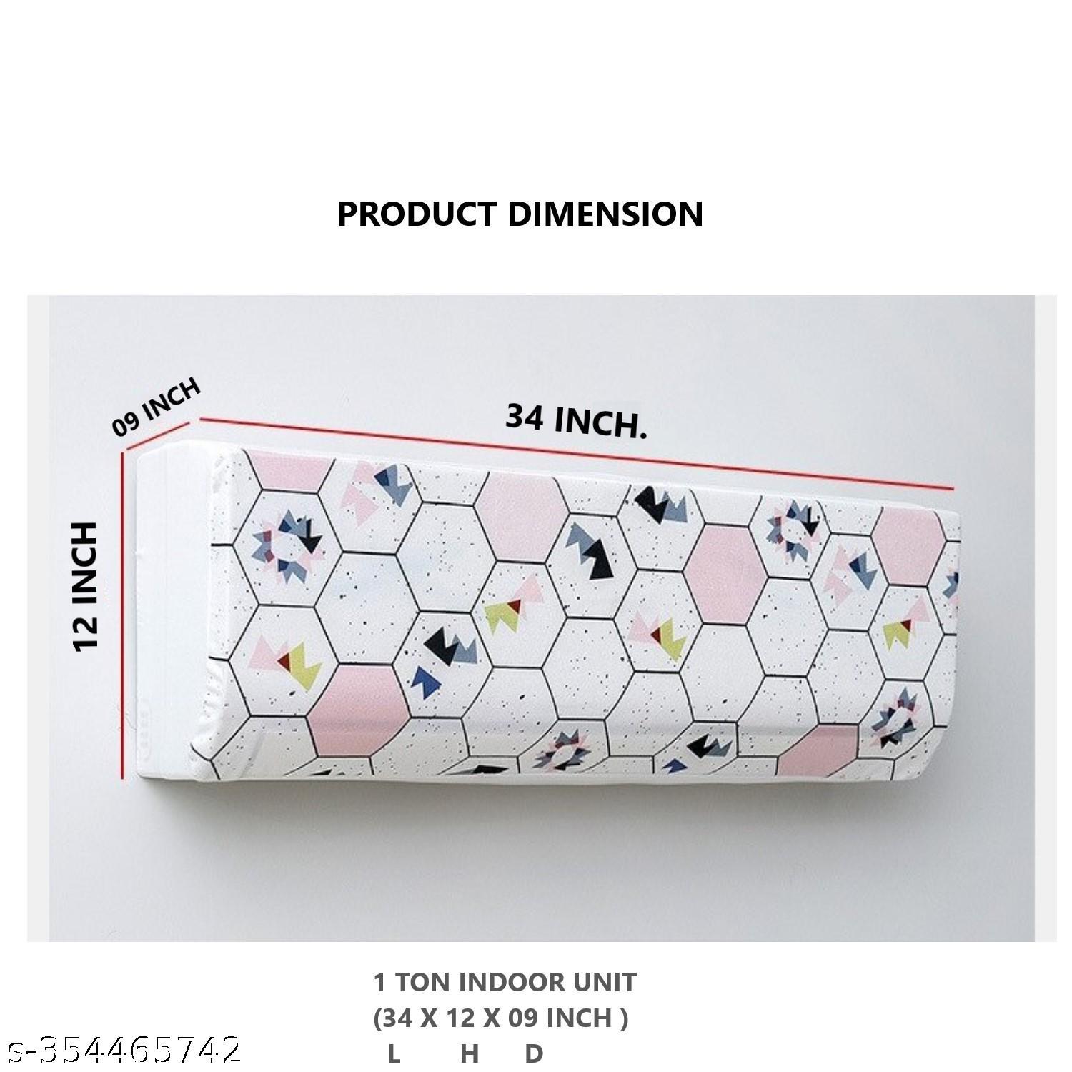 Hexagon Pattern - Dustproof & Machine Washable AC Cover