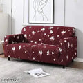 Floral Maroon - Luxury Quality Strechable & Dust-proof Sofa Cover
