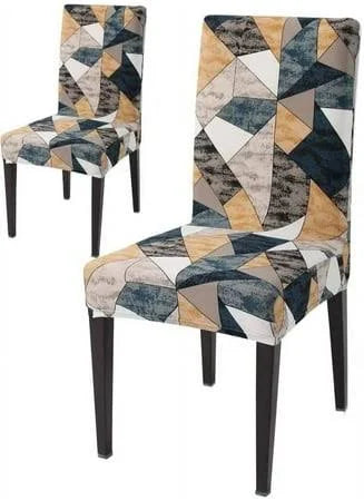 Shades Of Prism Chair Covers - Stretchable, Dustproof, Water Resistant & Machine Washable