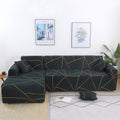 L-Shape Sofa Cover - Golden Prism