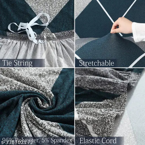 Checkerplaid Blue - Exclusive Stretchable Sofa Cover