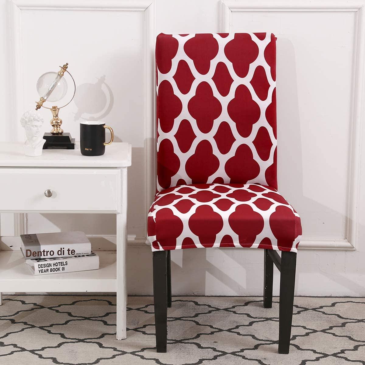 Maroon Diamond Chair Cover