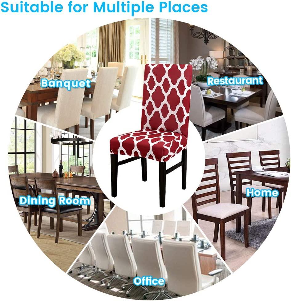 Maroon Diamond Chair Cover