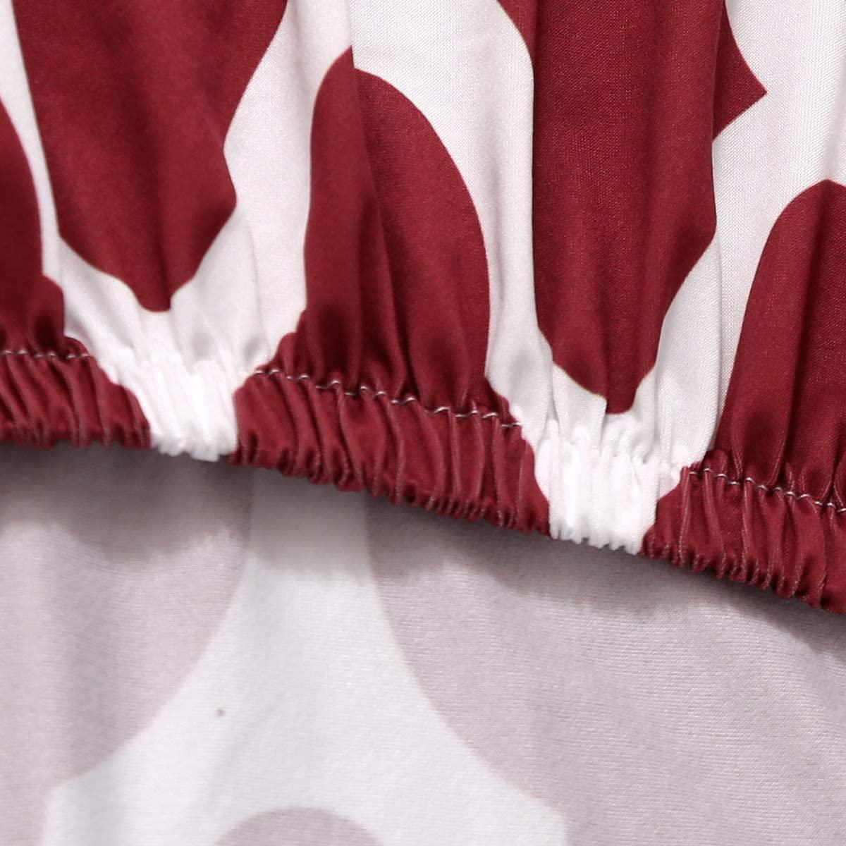 Maroon Diamond Chair Cover