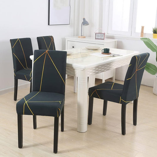 Golden Prism Chair Covers - Stretchable, Dustproof, Water Resistant & Machine Washable- Stretchable, Dustproof, Water Resistant & Machine Washable