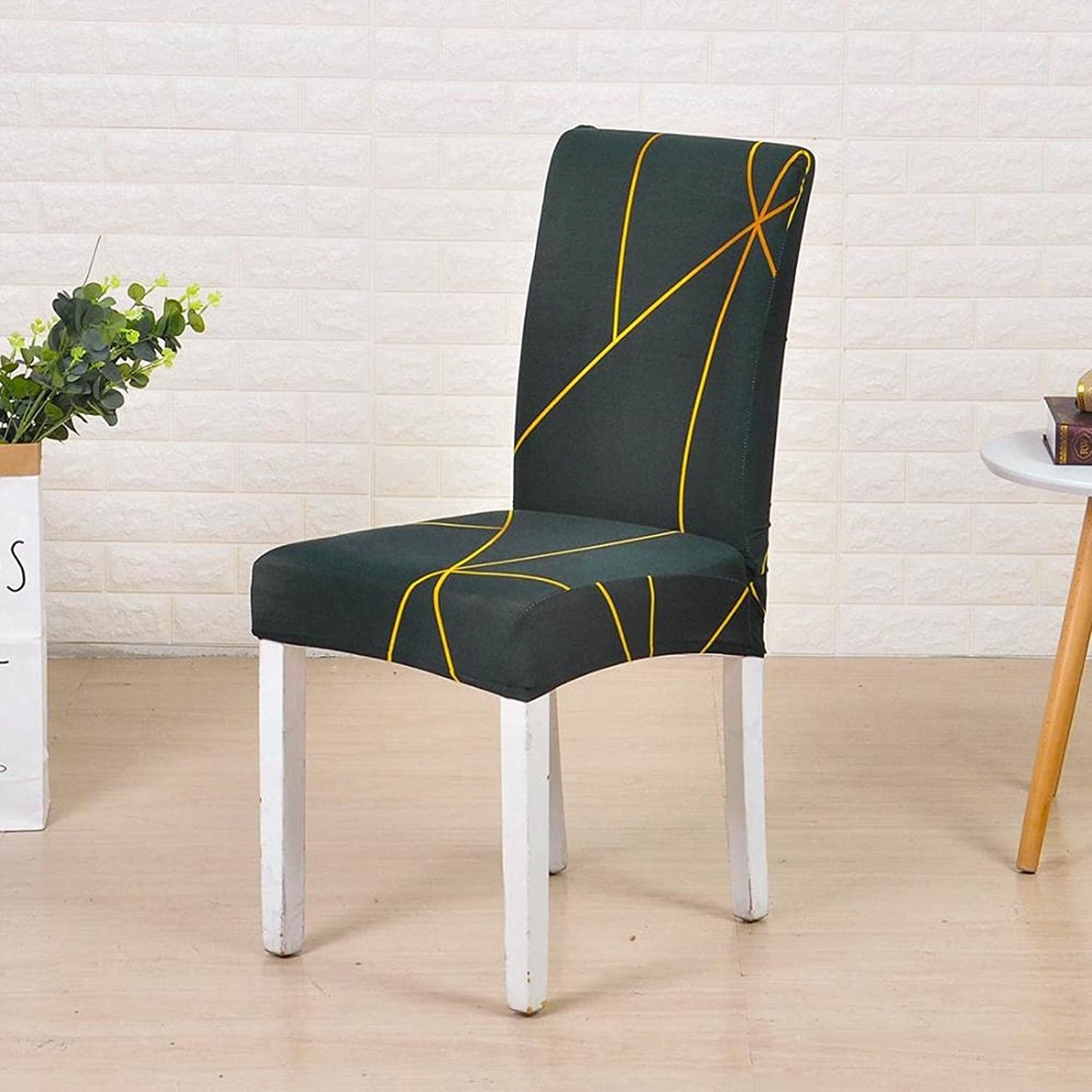Golden Prism Chair Covers - Stretchable, Dustproof, Water Resistant & Machine Washable- Stretchable, Dustproof, Water Resistant & Machine Washable