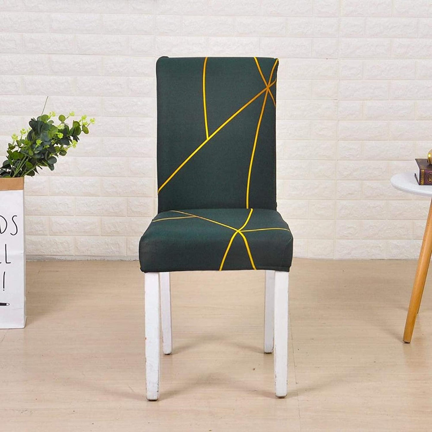 Golden Prism Chair Covers - Stretchable, Dustproof, Water Resistant & Machine Washable- Stretchable, Dustproof, Water Resistant & Machine Washable